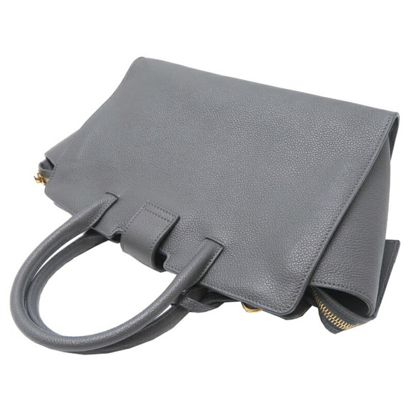 SAINT LAURENT Gray Leather Bag - Picture 4 of 9